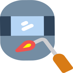 máscara de soldadura icono