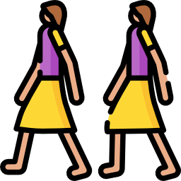 vrouwen marcheren icoon