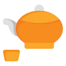 servizio da tè icona