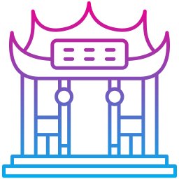 templo chino icono