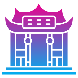chińska świątynia ikona