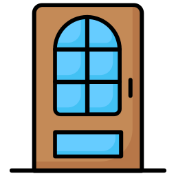 drzwi domu ikona