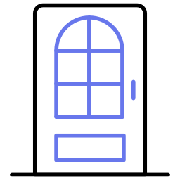 huis deur icoon