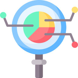 análisis de los datos icono