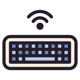 tastiera senza fili icona