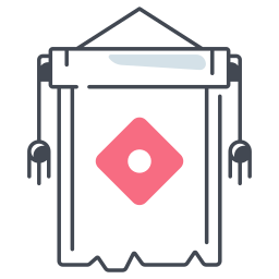 Paper scroll icon