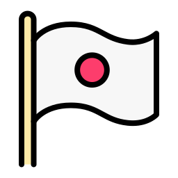 drapeau japonais Icône