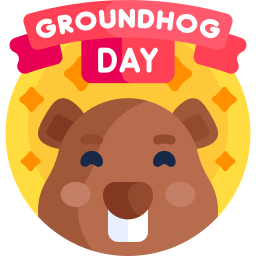 Groundhog day icon