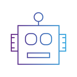 visage de robot Icône