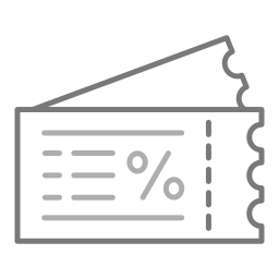 coupon de réduction Icône