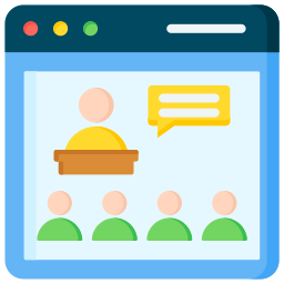 Web conference icon