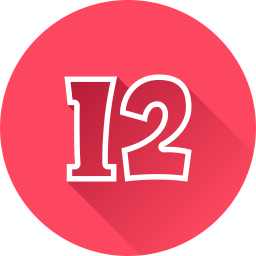 numero 12 icono