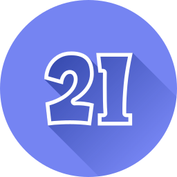 numero 21 icona