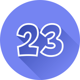 número 23 icono