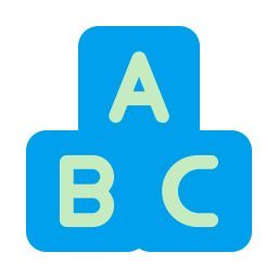 Abc blocks icon