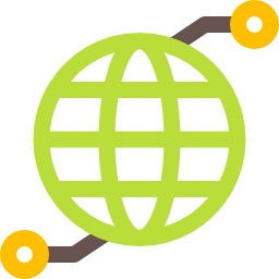 Earth grid icon