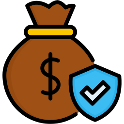 bezpieczne pieniądze ikona