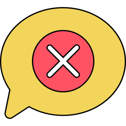 Message delete icon