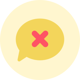 borrar mensaje icono