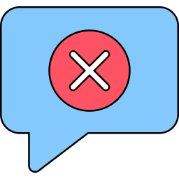 Message delete icon