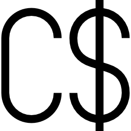 Canadian dollar icon