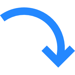 Curve arrow icon