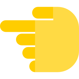 Pointing left icon