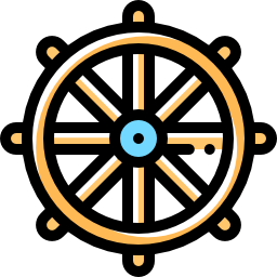 rueda del dharma icono
