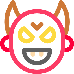 máscara de diablo icono