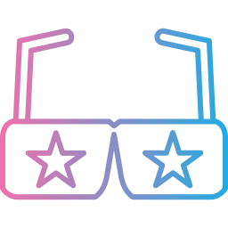 Party glasses icon