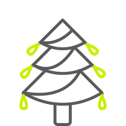 árbol de navidad icono