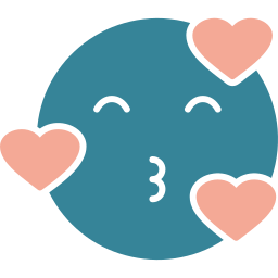 bacio emoji icona