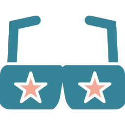 Party glasses icon