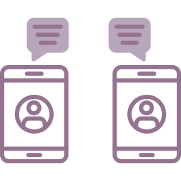 Smartphone chat icon