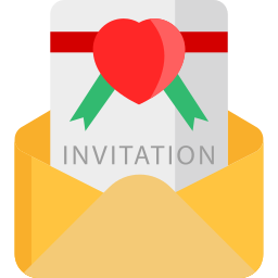 Wedding invitation icon