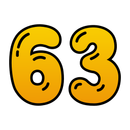 sesenta y tres icono
