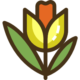 tulipán icono