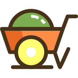 Wheel barrow icon