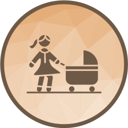 Mother and baby icon