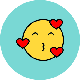 pocałuj emoji ikona