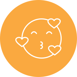 bacio emoji icona