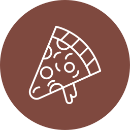 fetta di pizza icona