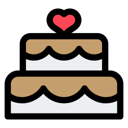 Wedding cake icon