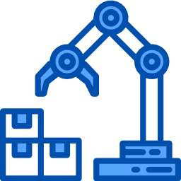 braccio robotico icona