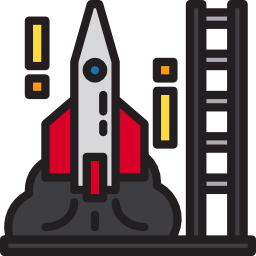 Rocket launch icon