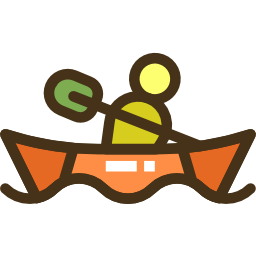 Катание на лодках иконка
