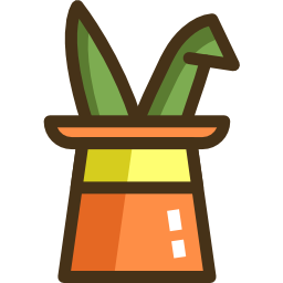 sombrero de mago icono