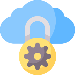 Private cloud icon
