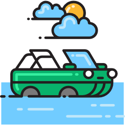 Amphibious vehicle icon