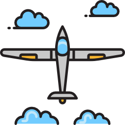 zweefvliegtuig icoon